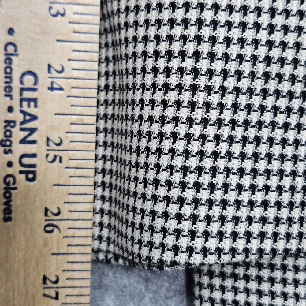 Countess Mara 46 L Silk Wool Houndstooth Sport Jacket Coat Preppy Gerry MALOOF'S